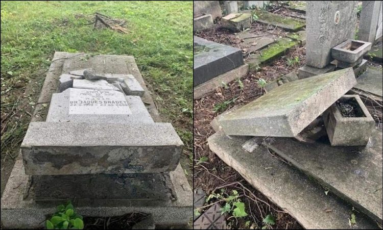 Mormintele cimitirului evreiesc din Ploiești au fost vandalizate