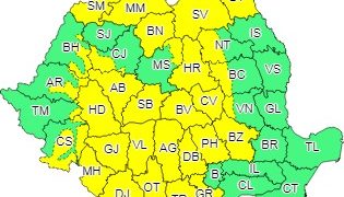 ATENȚIONARE METEOROLOGICĂ COD GALBEN