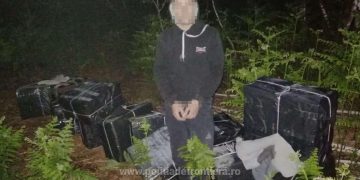 Ucrainean cercetat pentru contrabandă și 12.800 pachete cu țigări confiscate la frontiera de nord