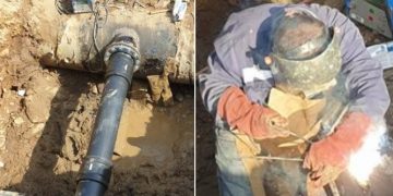 ANUNŢ Vital urmare a lucrărilor ce au fost executate la conducta de DN 800