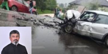 PREOTUL DIN UNGURENI A URCAT BĂUT LA VOLAN ȘI A PROVOCAT UN GRAV ACCIDENT RUTIER
