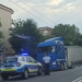 Accident pe Grănicerilor: Un tir a rupt linia electrică