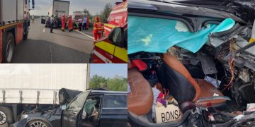 O femeie a fost decapitată după ce soțul ei a intrat cu mașina sub o remorcă