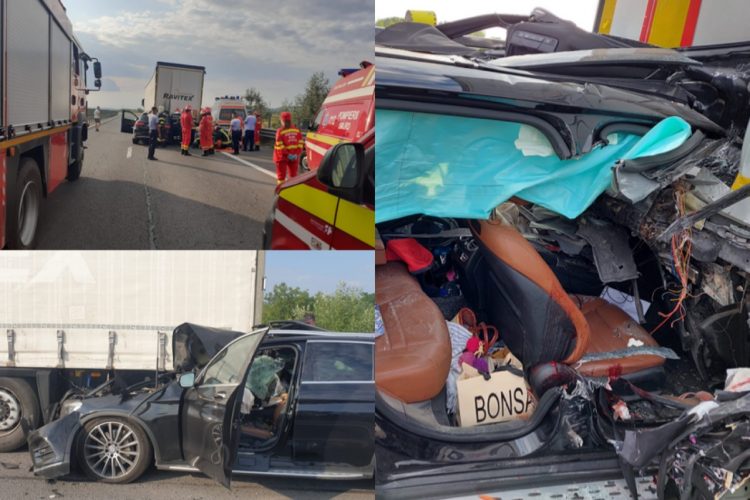 O femeie a fost decapitată după ce soțul ei a intrat cu mașina sub o remorcă