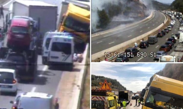 Un şofer român de TIR a provocat prăpăd pe o şosea din Franța: un mort și 9 răniți