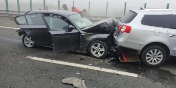 CARAMBOL pe Autostrada Soarelui. 20 mașini implicate, planul roșu activat