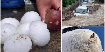 Fenomene meteo extreme în Europa. Cod violet în Germania, grindină cât mărul în Italia