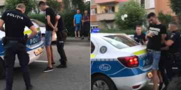 Antonio Drăgan a aruncat o pungă cu droguri chiar în timp ce era încătuşat de poliţiştii băimăreni