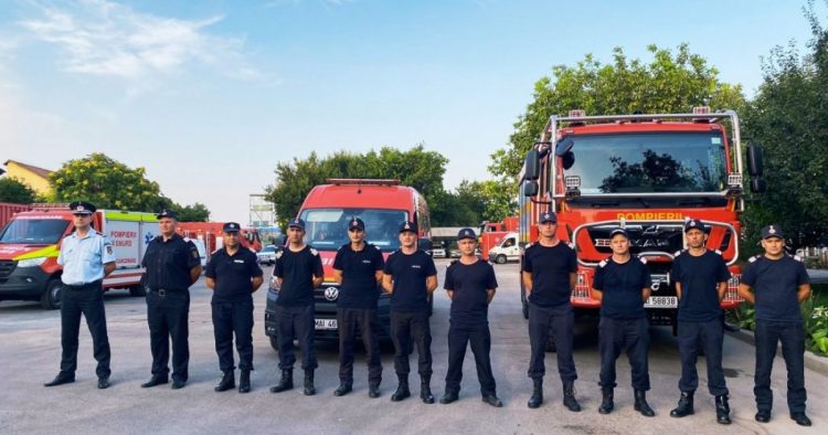 Pompierii români au plecat în Grecia: „Suntem pregătiți. Plecăm 108, vrem să ne întoarcem 108”