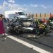 Accident grav provocat de un BMW pe autostradă