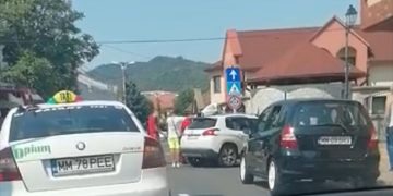 Biciclist lovit pe strada Nicolae Titulescu – FOTO