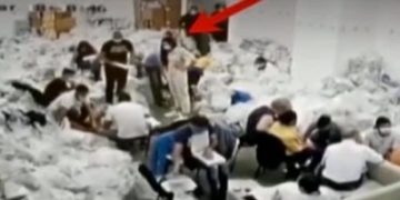 Clotilde Armand, filmată în sala de sortare a voturilor