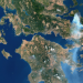 GALERIE FOTO: Cum arată insula Evia înainte și după incendii. Imagini incredibile din satelit surprind proporțiile dezastrului
