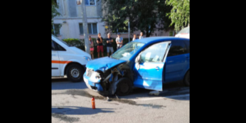 Accident pe Grănicerilor din Baia Mare. Trei mașini implicate. Circulație dată peste cap