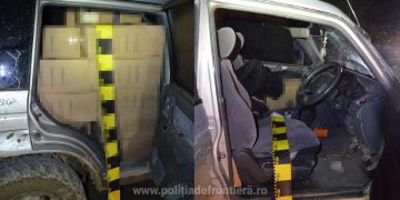 Maramureșean cercetat pentru contrabandă, 18.500 pachete țigări şi două autoturisme confiscate la frontiera de nord