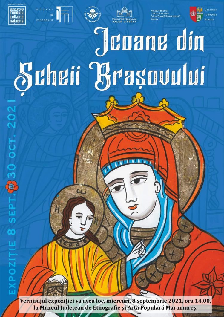 Exxpoziţia Icoane pictate pe sticlă din Şcheii Brașovului, la Muzeul Județean de Etnografie și Artă Populară