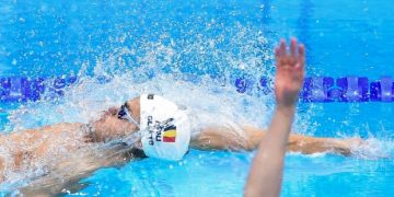 Robert Glință, un nou record național la 50 m spate