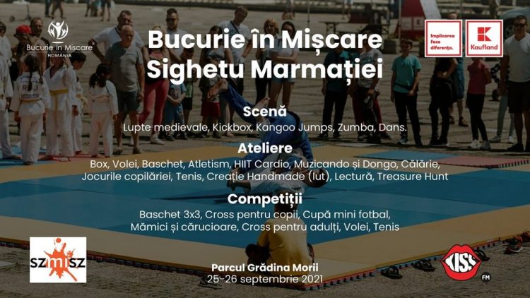 „Bucurie în Mişcare”. Activități pentru toate vârstele și pentru toate preferințele la Sighetu Marmaţiei
