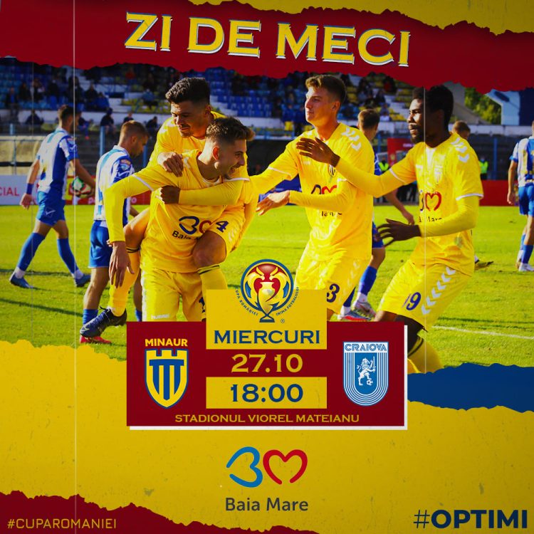 Baia Mare – Universitatea Craiova 0-2, Live Online în optimile Cupei României