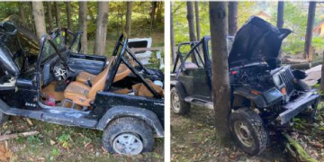 UN COPIL DE 15 ANI A FOST ARUNCAT DINTR-O MAȘINĂ DE TEREN ÎNTR-O ZONĂ DE MUNTE