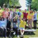 Voluntari internaționali în interacțiune cu elevii maramureșeni