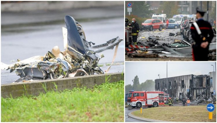 Primele ipoteze în cazul prăbușirii avionului românesc, la Milano. Coincidenţe macabre în accidentul aviatic soldat cu 8 morți – video