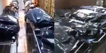 Imagini dramatice. Morgă plină de morţi COVID, care nu mai au loc în frigidere