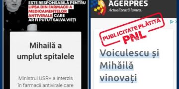 Cioloș acuză PNL că a plătit din bani publici o campanie publicitară online împotriva foștilor miniștri Ioana Mihăilă și Vlad Voiculescu. ”Dezinformări de cea mai joasă speță”