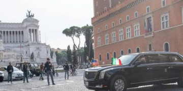 Un român a făcut accident cu o mașină din coloana oficială a lui Joe Biden, la Roma