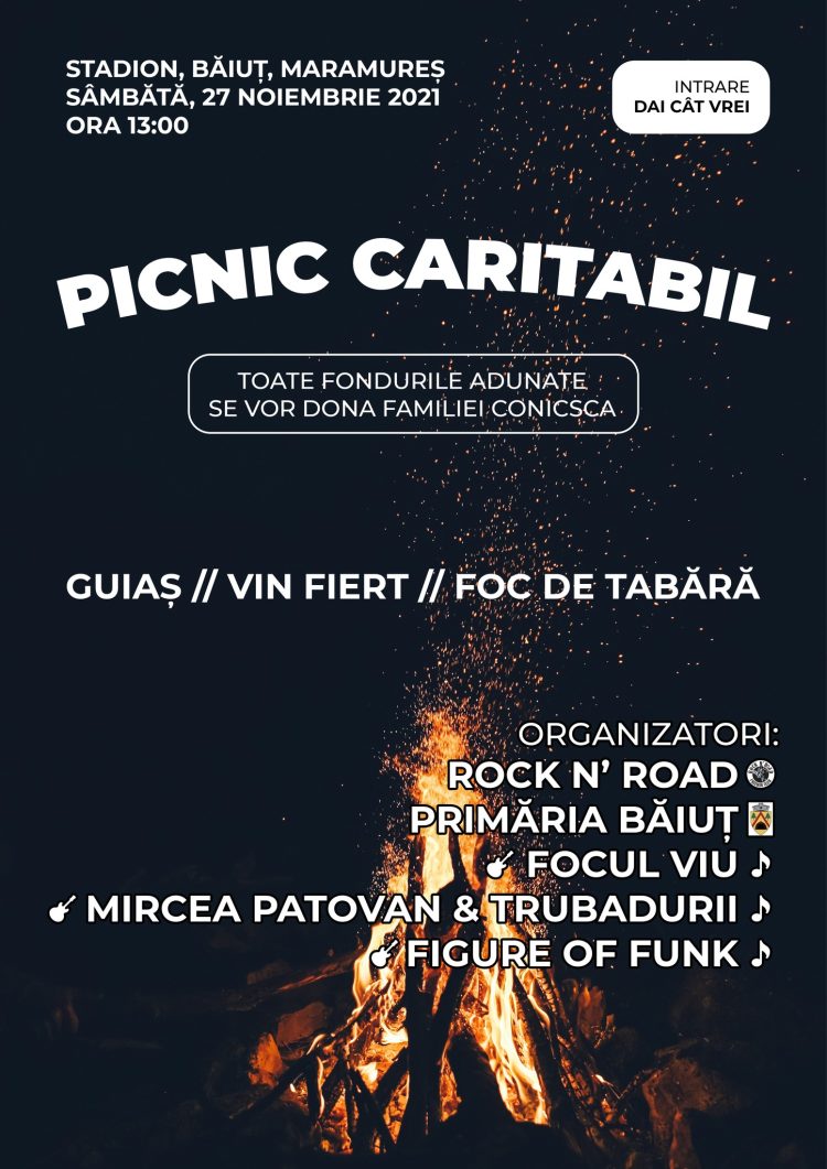 Rock N’ Road Friends Club organizează un picnic caritabil pentru a ajuta o familie rămasă fără acoperiș deasupra capului