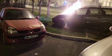 URGENT: Autoturism cuprins de flăcări în Baia Mare