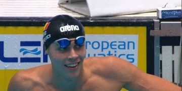 CAMPIONATUL EUROPEAN ÎN BAZIN SCURT/KAZAN 2021David Popovici, medalie de aur în proba de 200 m liber