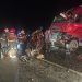 Accident devastator. Patru tineri au murit, după ce o mașină a fost strivită de două TIR-uri