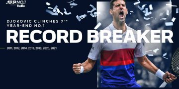 Nole mai doboară un record! De șapte ori lider anual în clasamentul ATP!