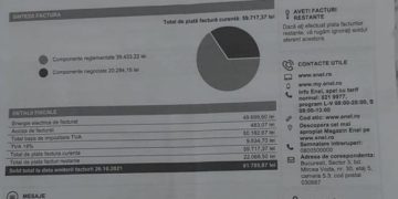 Factură la curent de peste 81.000 de lei pentru o femeie, care are un TV, un frigider şi 4 becuri…