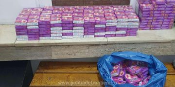 7.000 de capsule antivirale, ascunse în plafonul unui microbuz, descoperite de poliţiştii de frontieră