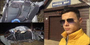 Un tânăr a pierdut controlul volanului, iar maşina s-a rupt în bucăţi: O fată de 21 de ani a murit la spital