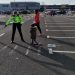 Zeci de copii, „înarmaţi” cu vehiculele din dotare, respectiv biciclete sau trotinete, instruiți de polițiștii Serviciului Rutier