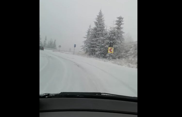 Prima ninsoare din acest sezon din Maramureș. VIDEO