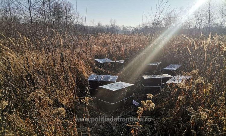 Focuri de armă şi peste 33.000 pachete țigări confiscate la frontiera de nord