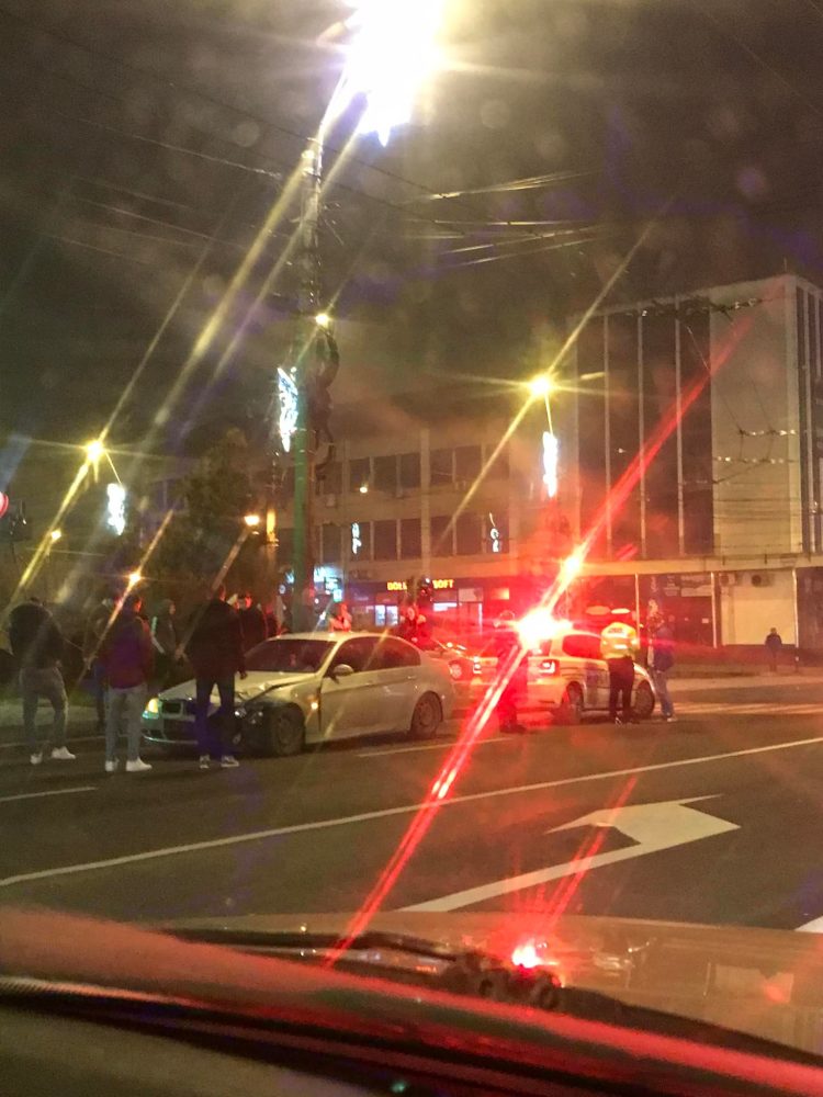 Accident lângă Sfânta Maria din Baia Mare. Tot un BMW…
