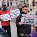 Protest la Târgul de Crăciun din Cluj. Oamenii cer a acces liber, fără ”Certificat Verde”