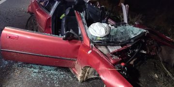 Cum arată autoturismul din accidentul de aseară din Cicârlău