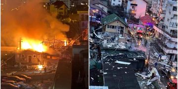 Explozie puternică la o pensiune din Cluj. O femeie a murit carbonizată și două persoane au ajuns la spital cu arsuri grave