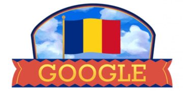Google sărbătorește printr-un doodle special Ziua Națională a României. Țara noastră sărbătorește 103 ani de la Unire