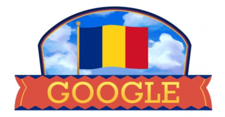 Google sărbătorește printr-un doodle special Ziua Națională a României. Țara noastră sărbătorește 103 ani de la Unire