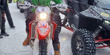 Un tânăr din Lăpuș este câștigătorul cursei Snow Ice Race 2022