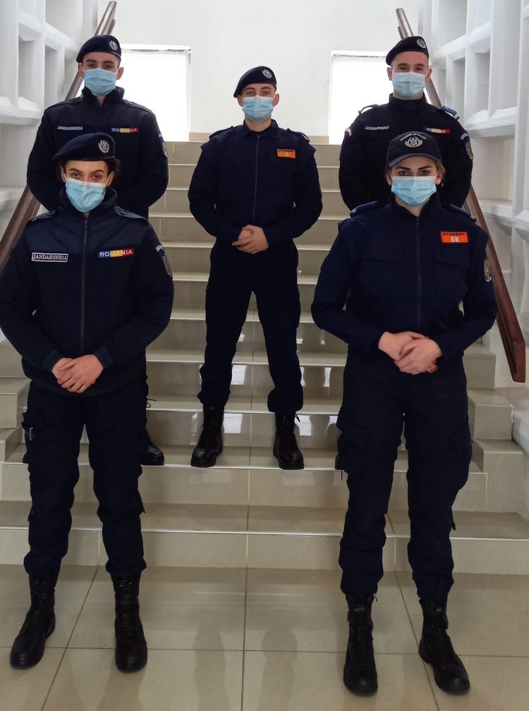 Studenți în practică la Jandarmeria Maramureș