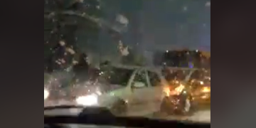 Actualizare: Nebunie în județ: Mai multe drumuri blocate. Carambol în Baia Sprie. VIDEO