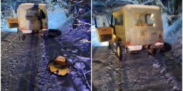 Tragedie la Negreşti Oaş. Traşi după maşină pe un colac tubby, un tânăr şi două fete s-au izbit de copac. Bărbatul a decedat, fetele sunt în stare gravă